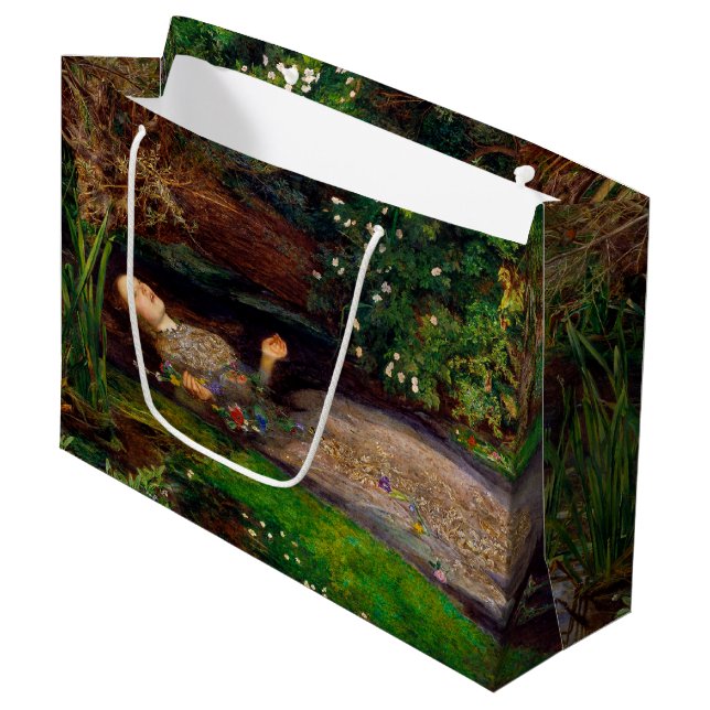 Grand Sac Cadeau Ophelia, John Everett Millais (Devant Angle)