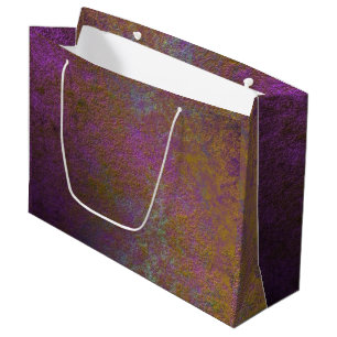 Grand Sac Cadeau Or et conception d'abrégé sur pourpre