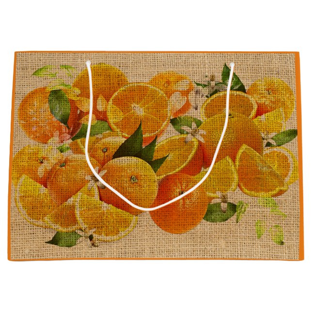 Grand Sac Cadeau Oranges amères de Capri (édition crétoise) (Devant)
