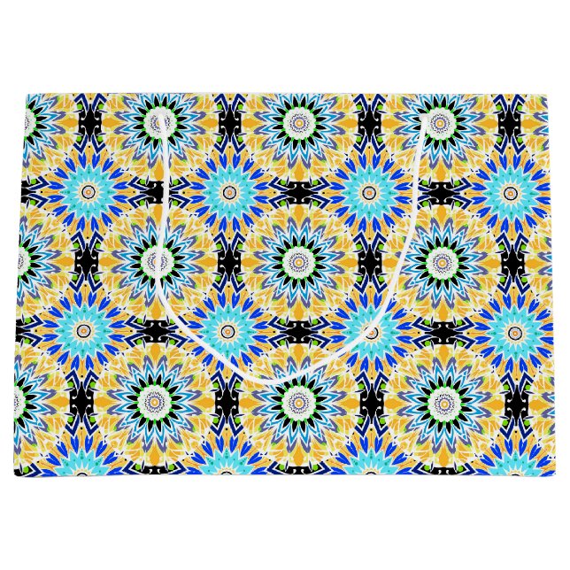 Grand Sac Cadeau Ornement ethnique (Devant)