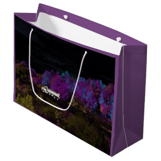 Grand Sac Cadeau oscar feuilles de la fête