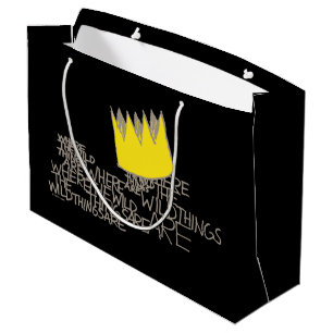 Grand Sac Cadeau Où sont les monstres ? Couronne