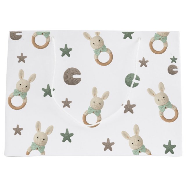 Grand Sac Cadeau Ours mignon (Devant)