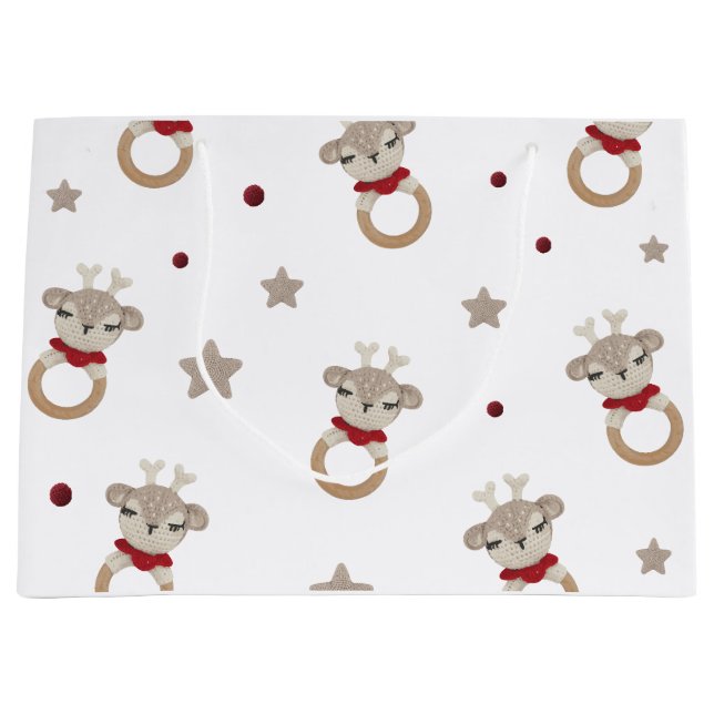 Grand Sac Cadeau Ours mignon (Devant)