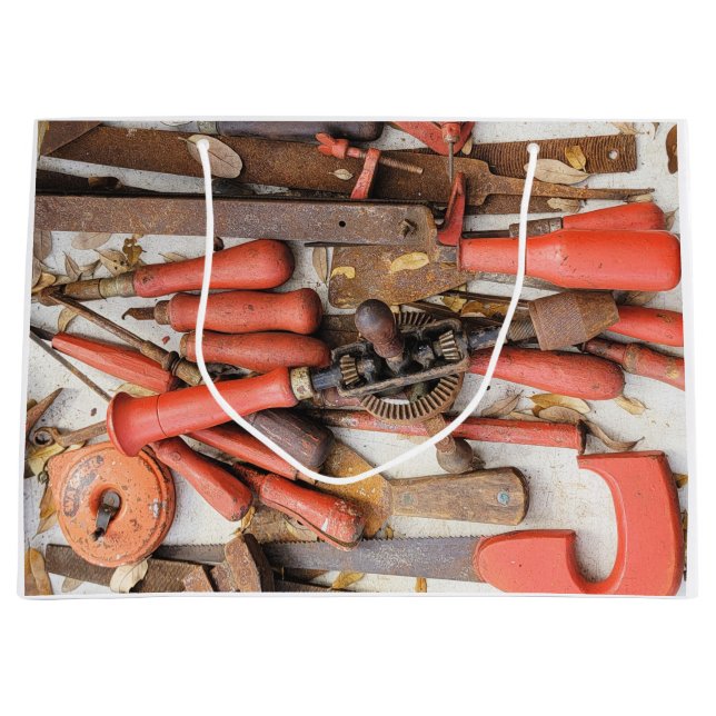 Grand Sac Cadeau Outils Outil Russe antique Red Man (Devant)