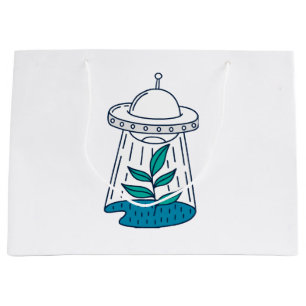 Grand Sac Cadeau OVNI Aliens