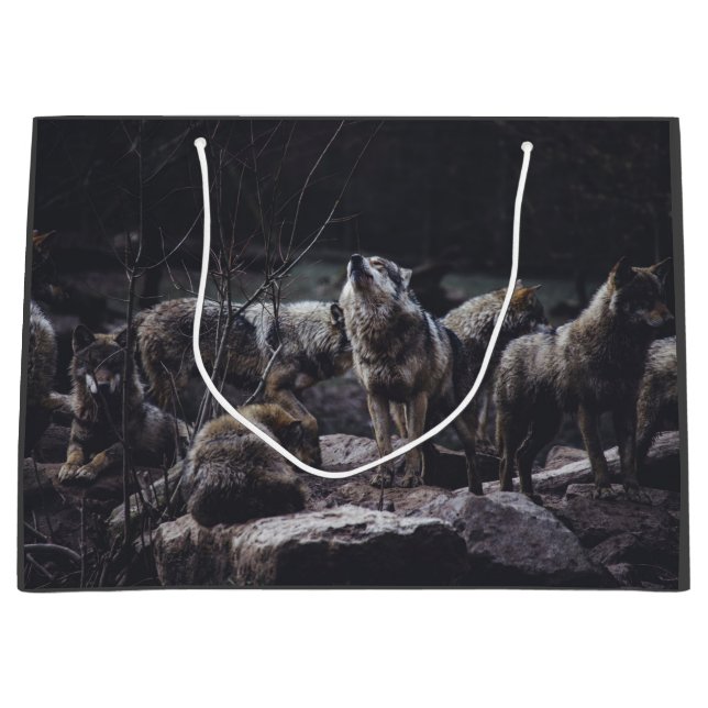 Grand Sac Cadeau Pack Wolf (Devant)