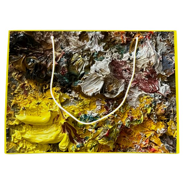 Grand Sac Cadeau Palette de l'artiste #1 (Devant)