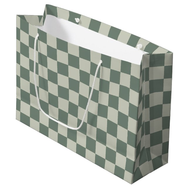 Grand Sac Cadeau Panneau de contrôle vert (Devant Angle)