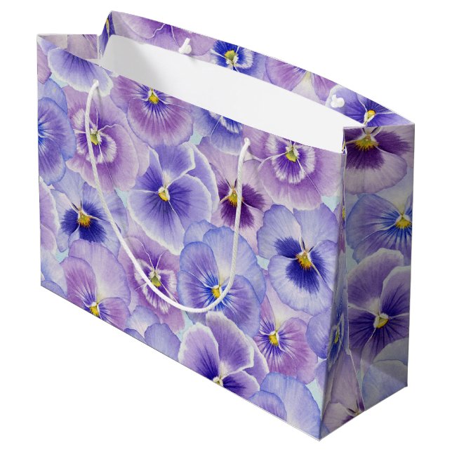 Grand Sac Cadeau Pansy (Dos Angle)