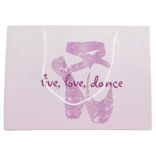 Grand Sac Cadeau pantoufles roses