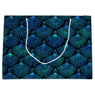 Grand Sac Cadeau paon