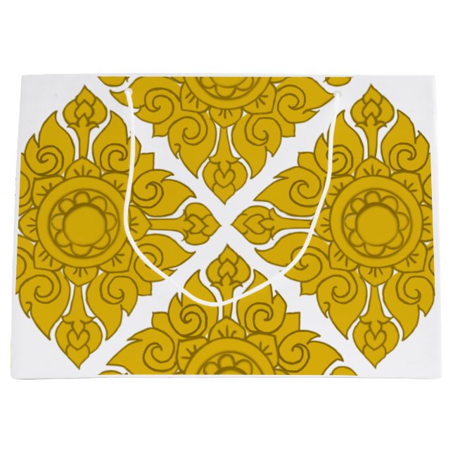 Grand Sac Cadeau Papier cadeau de mauvaise qualité. (Devant)