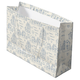 Grand Sac Cadeau Papier d'emballage maison doux