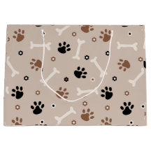 Papier motif à envelopper pour chien mignon