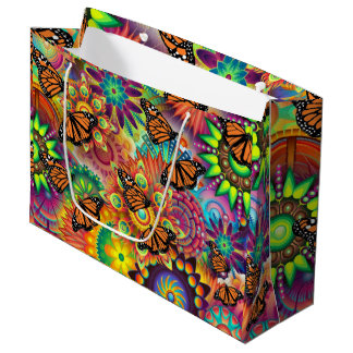 Grand Sac Cadeau Papillon