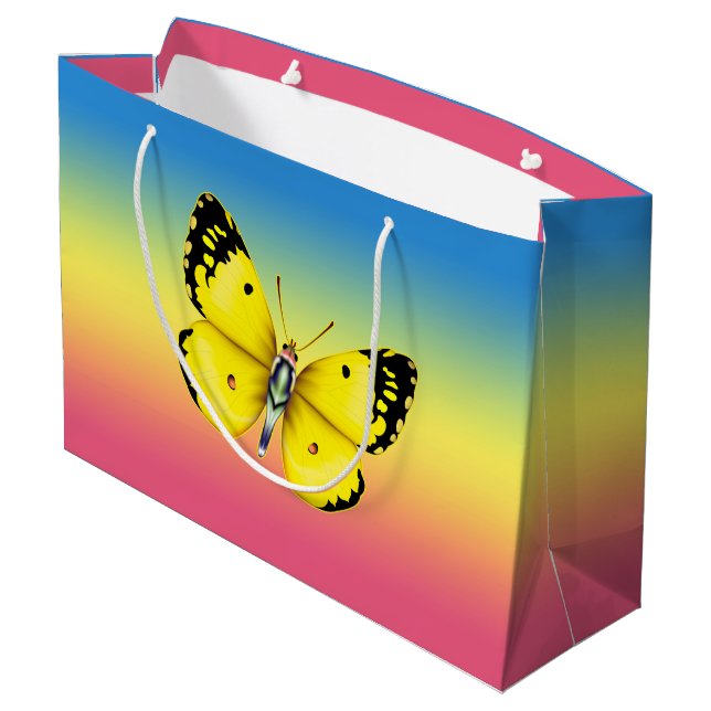 Grand Sac Cadeau Papillon (Dos Angle)