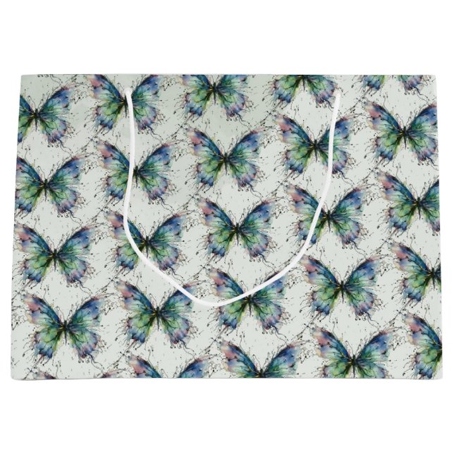 Grand Sac Cadeau Papillon (Devant)