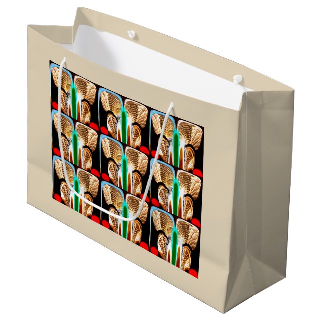 Grand Sac Cadeau Papillons (Devant Angle)