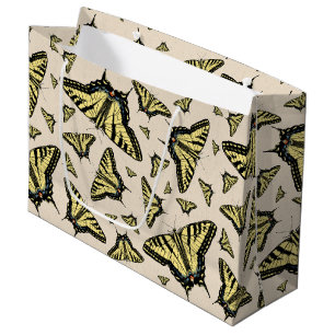 Grand Sac Cadeau Papillons à queue jaune du sud-ouest partout