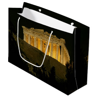 Grand Sac Cadeau Parthénon de nuit