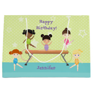 Grand Sac Cadeau Parti de la gymnastique
