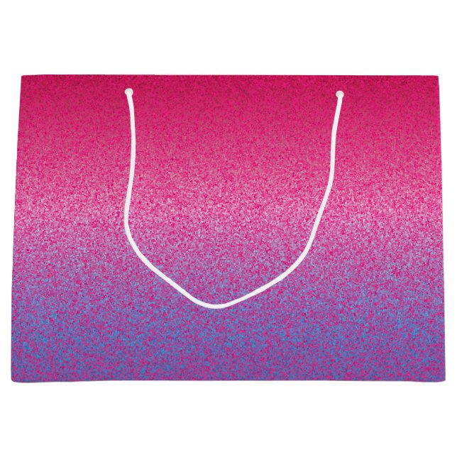 Grand Sac Cadeau Parties scintillant-Pink-Purple-GIFT BAG L (Devant)