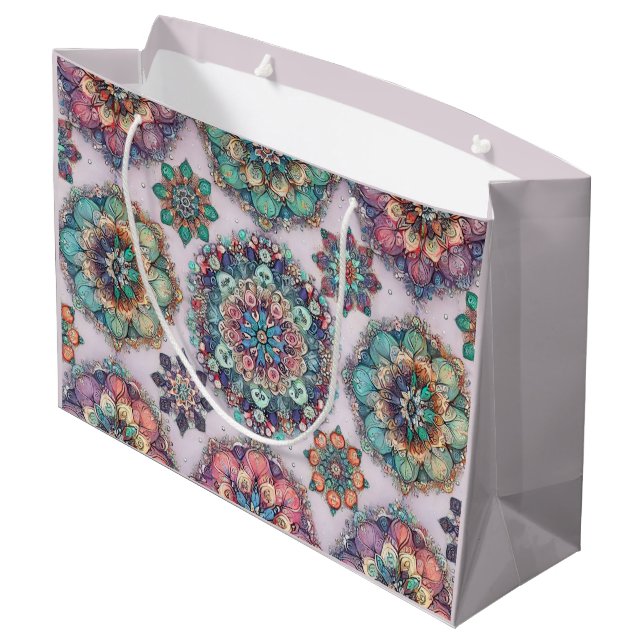 Grand Sac Cadeau Pas vos flocons de neige ordinaires (Dos Angle)