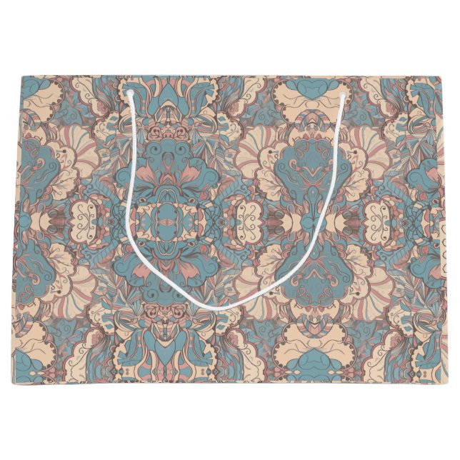 Grand Sac Cadeau Pastel Abstrait (Devant)