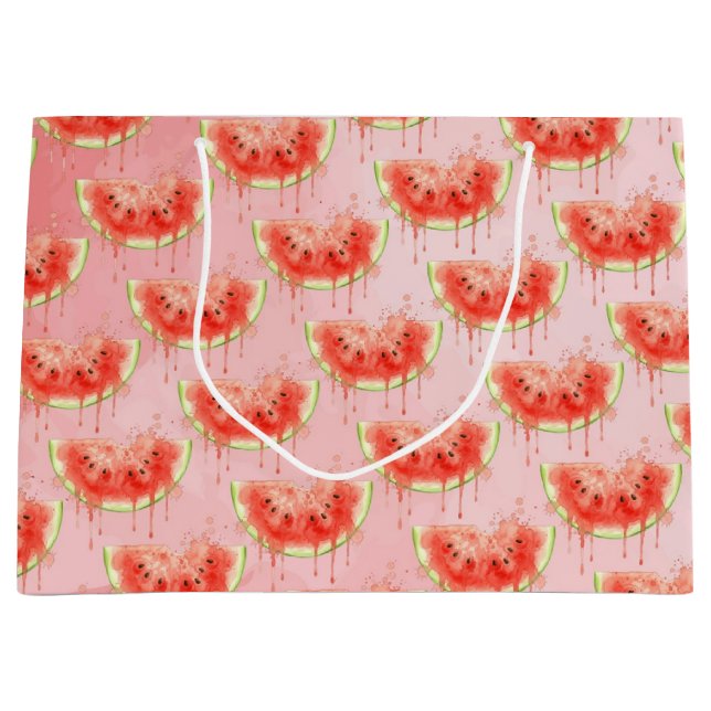 Grand Sac Cadeau Pastèque (Devant)