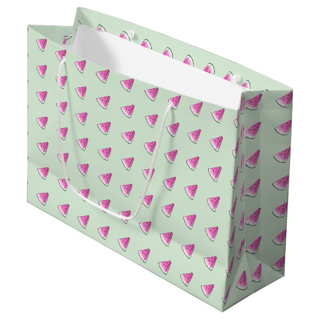 Grand Sac Cadeau Pâte de melon (Devant Angle)
