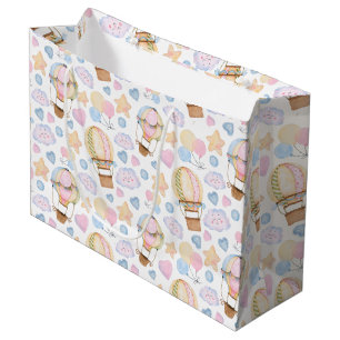 Grand Sac Cadeau Patters de Whimsical Watercolor