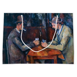 Grand Sac Cadeau Paul Cezanne - Les Joueurs De Cartes