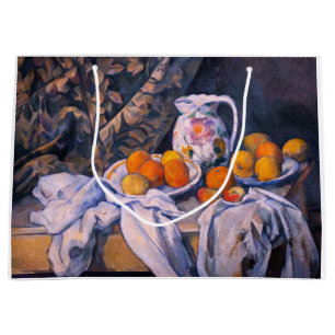 Grand Sac Cadeau Paul Cezanne - Nature morte avec rideau