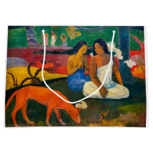 Grand Sac Cadeau Paul Gauguin - Arearea / Le Chien Rouge