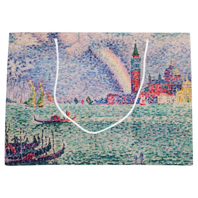 Grand Sac Cadeau Paul Signac - Arc-en-ciel, Venise (Devant)