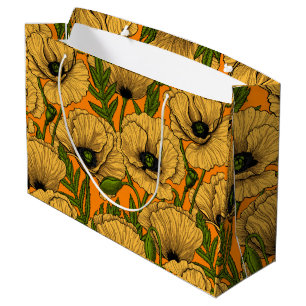 Grand Sac Cadeau Pavot jaune
