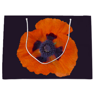 Grand Sac Cadeau Pavot orange écarlate 1 LG