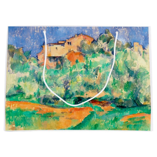 Grand Sac Cadeau Paysage avec une maison, Cézanne (Devant)