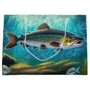 Grand Sac Cadeau Pêche à la truite