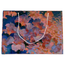 Peinture à l'huile impressionniste florale rose et