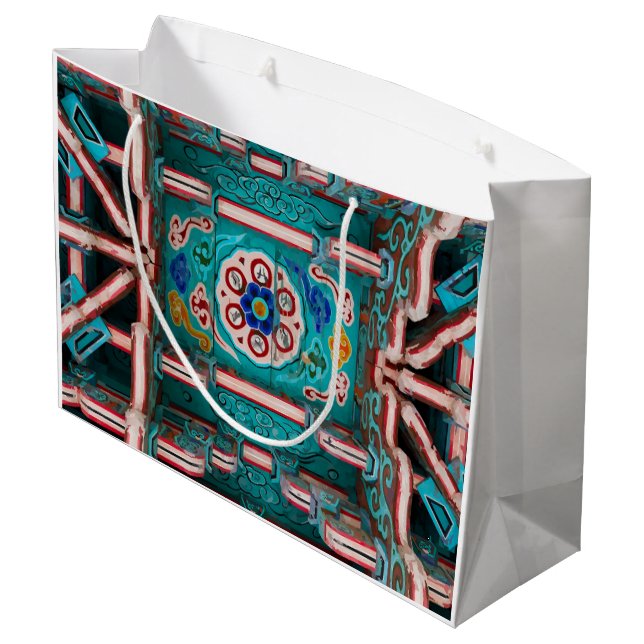 Grand Sac Cadeau Peinture traditionnelle coréenne (Dos Angle)