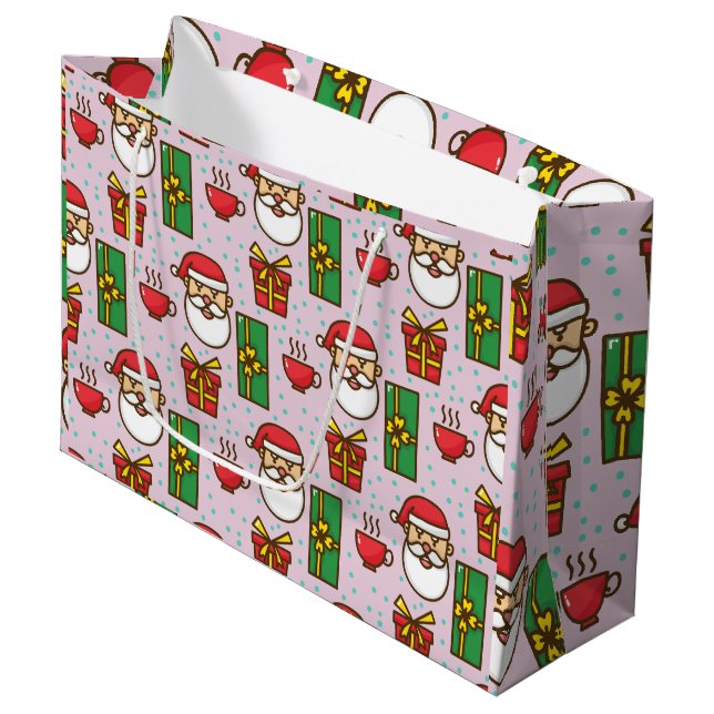 Grand Sac Cadeau Père Noël Sack (Devant Angle)
