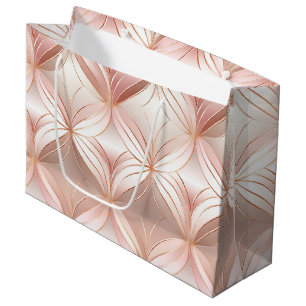 Grand Sac Cadeau Perle Rose Gold Rose Pâle