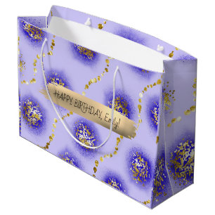 Grand Sac Cadeau Personnalisé Joyeux Anniversaire Personnalisé Femi