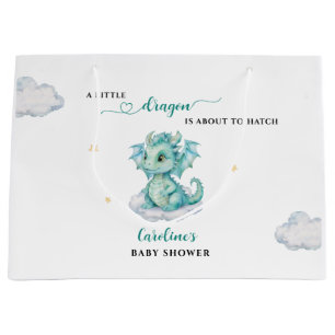 Grand Sac Cadeau Petit Baby shower Dragon