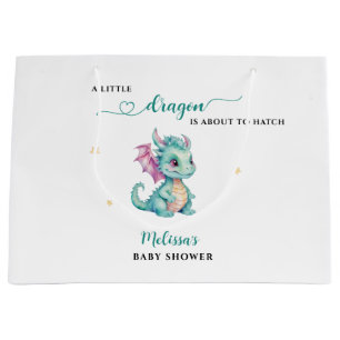 Grand Sac Cadeau Petit Baby shower Dragon