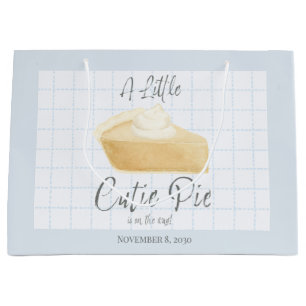 Grand Sac Cadeau Petit garçon adorable Baby Shower Bleu
