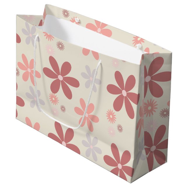 Grand Sac Cadeau petite fille parties scintillant rose (Devant Angle)