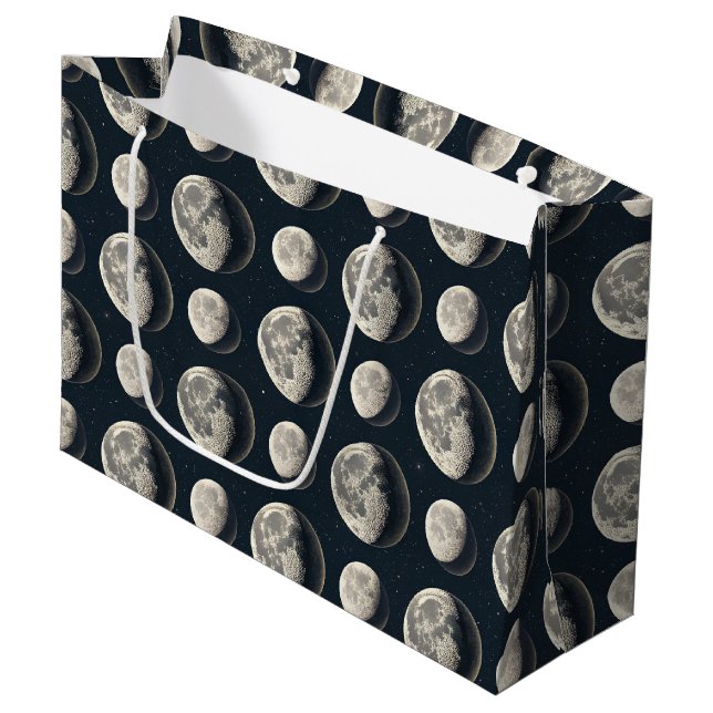 Grand Sac Cadeau Phase Lunaire Céleste (3) (Devant Angle)